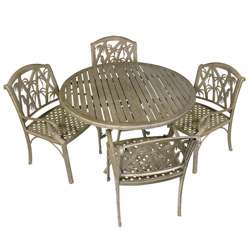 Bali 5 piece Outdoor Dining Table and Chairs Set  Overstock