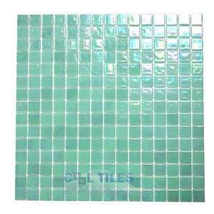  Luster 3/4 glass tile in willow 12 7/8 x 12 7/8 mesh 