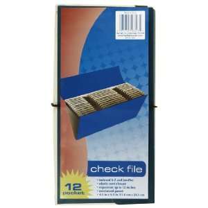  Top Flight Deluxe Check File, 12 Pocket, A Z and Jan Dec 