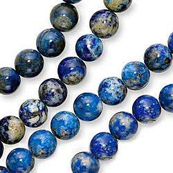 Lapis Lazuli 8 mm Round AAA Beads (Case of 48)  Overstock