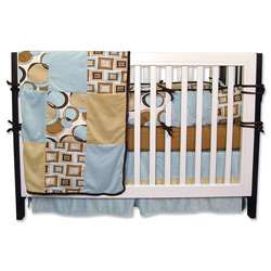 Trend Lab Teal Bubbles 6 piece Crib Bedding Set  Overstock