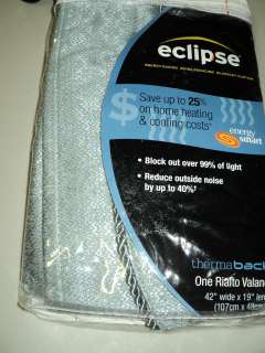    Eclipse Thermaback Rialto Valance Blackout Blue 885308063588  