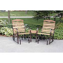 Woodlawn Bronze Tete A Tete Chair and Bench Set  