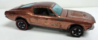 1968 Hot Wheels Redlines Custom Mustang Copper HK!  