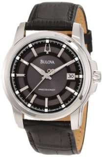 New Bulova 96B158 Precisionist Leather Strap Mens Watch in Original 