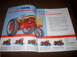 1960 Case 730 Series Tractor Brochure Nice 5 Plow  