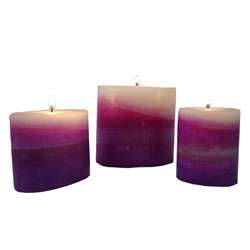 Set of 3 Purple Magic Candles (Indonesia)  