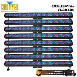   COLORRAIL IRC RGB LED WASH LIGHT 8 PACK COLOR RAIL 781462207304  