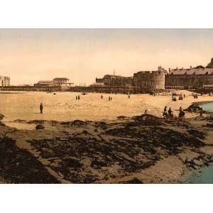   Poster   Beach at low tide St. Malo France 24 X 18 