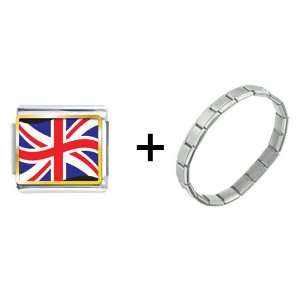  United Kingdom Flag Italian Charm: Pugster: Jewelry