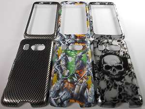   PHONE COVER CASE 4 HTC 7 SURROUND T8788 AT&T CAMO SKULL CARBON  