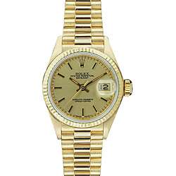   Rolex Womens President Gold Champagne Dial Watch  
