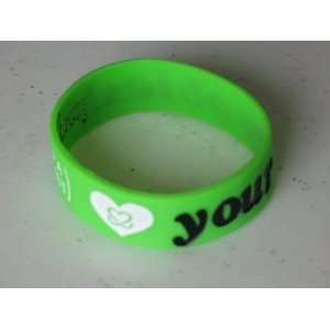  New Fashion Silicone Rubber Bracelet Heart Your Boobies 