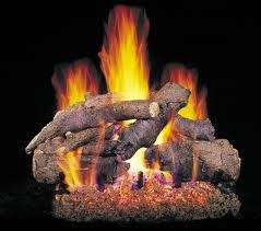   Real Fyre Vented Gas Log Set CHDSG45 24 Charred Oak Stack  