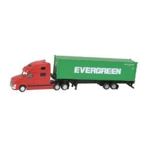   Red Tractor w/40 Evergreen Container (Green)