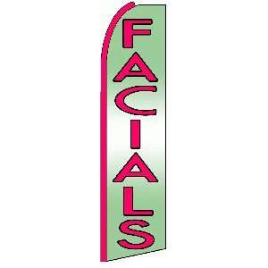  Facials Extra Wide Swooper Feather Flag: Office Products