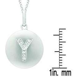 Sterling Silver Diamond Accent Y Necklace  Overstock