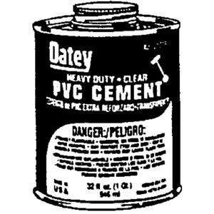  Oatey 30850 PVC Heavy Duty Cement, Clear, 4 Ounce