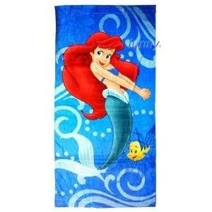  Disney Princess Ariel Beach / Bath Towel 30x60 