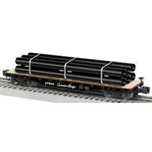  Lionel 6 27896 CN O 40 Flat w/Pipe Load Toys & Games