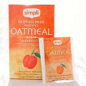 Simpli Gluten Free Instant Apricot Oatmeal, case of 9  