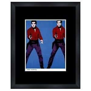 ELVIS PRESLEY Andy Warhol   Custom Framed Print   Framed Music Poster 