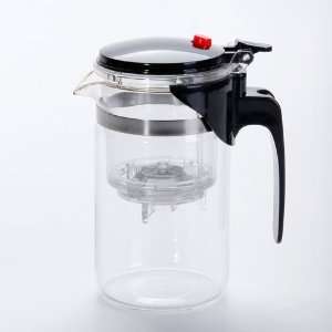  Clear Tea Maker Glass Teapot with Infuser   Cylinder