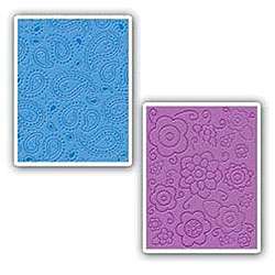 Sizzix Textured Impressions Embossing Folders (Pack of 2)   