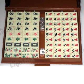   Travel Home Mini Mahjong Complete Set Ivory China Chinese Game  