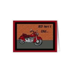  Motorcycle 93rd Birthday Card Card Toys & Games