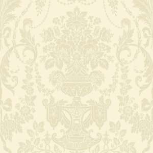  Decorate By Color Ivory Damask Wallpaper BC1581459