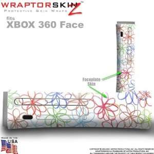 Kearas Flowers on White Skin by WraptorSkinz TM fits Original XBOX 360 