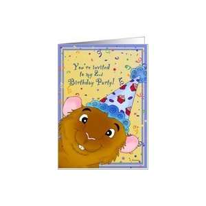  2nd Birthday Party Invitation   Guinea Pig Card: Toys 