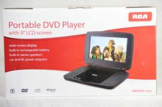 New RCA Portable DVD Player w 9 LCD Screen DRC99391 Black  