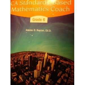  CA Standards Based Mathematics Coach Grade 6 Books