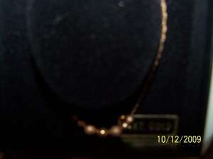 14 Kt.Yellow Gold Necklace 14 Long with 14 KT. Yellow Gold Beads 