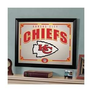  Kansas City Chiefs Printed Wall Mirror: Home & Kitchen