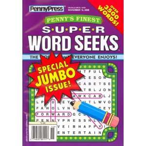  Super Word Seeks, November 2008 Issue Editors of SUPER WORD 