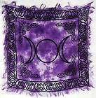 WICCA ALTAR CLOTH PURPLE TIE DYE MOON ~ VTwiccan Pagan Supply