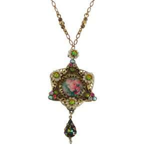 Vintage Inspired Michal Negrin Star Of David Pendant Decorated with 
