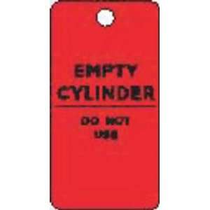  ELECTROMARK 5515 V Tag, Empty Cylinder,Vinyl,Red,25PK 