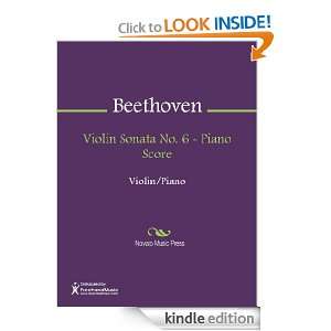 Violin Sonata No. 6   Piano Score Sheet Music Ludwig van Beethoven 
