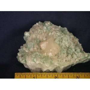  Stilbite Crystals on Green Apophyllite Crystals, 3.11.8 