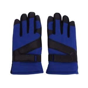  Winter Warm Motorcycle Microfiber Gloves Blue XXL Sports 