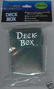Ultra Pro: Solid GREEN Deck Box (Fits MTG or YuGiOh)  
