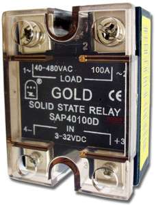 Brand New GOLD Solid State Relay SSR 3 32VDC/40 480V AC 100A  