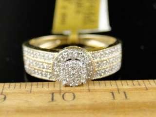LADIES BRIDAL ENGAGEMENT PAVE DIAMOND BRIDAL RING .25CT  
