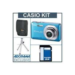  Casio Exilim Zoom EX Z800 Digital Camera Kit   Blue   with 
