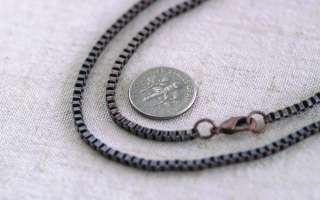 Antique Copper Chain Necklace Large Box Link Chain Necklace 2.5mm 