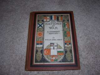THE NATIONS at WAR by Willis John Abbot/1st ed  